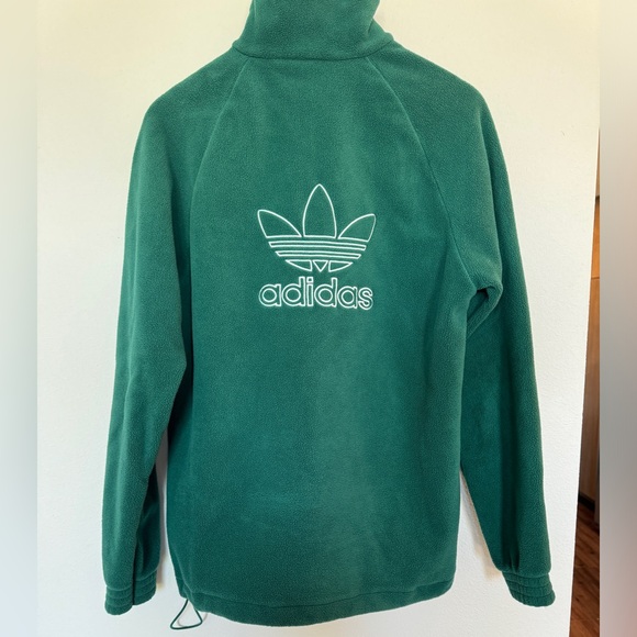 Adidas originals green quarter-zip fleece - Picture 3 of 6